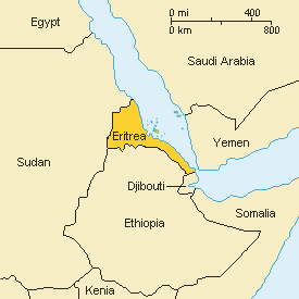 Map of Eritrea